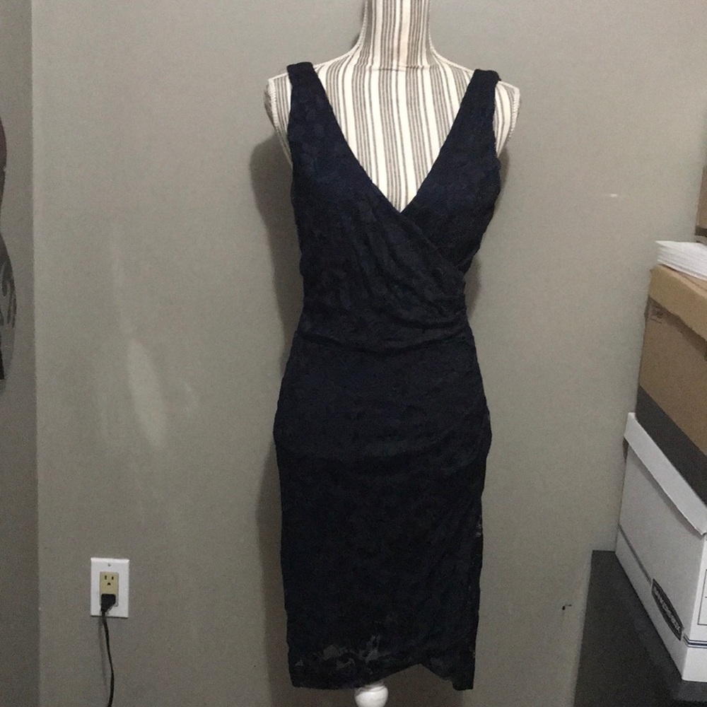 Nichole Miller Midnight Blue dress lace